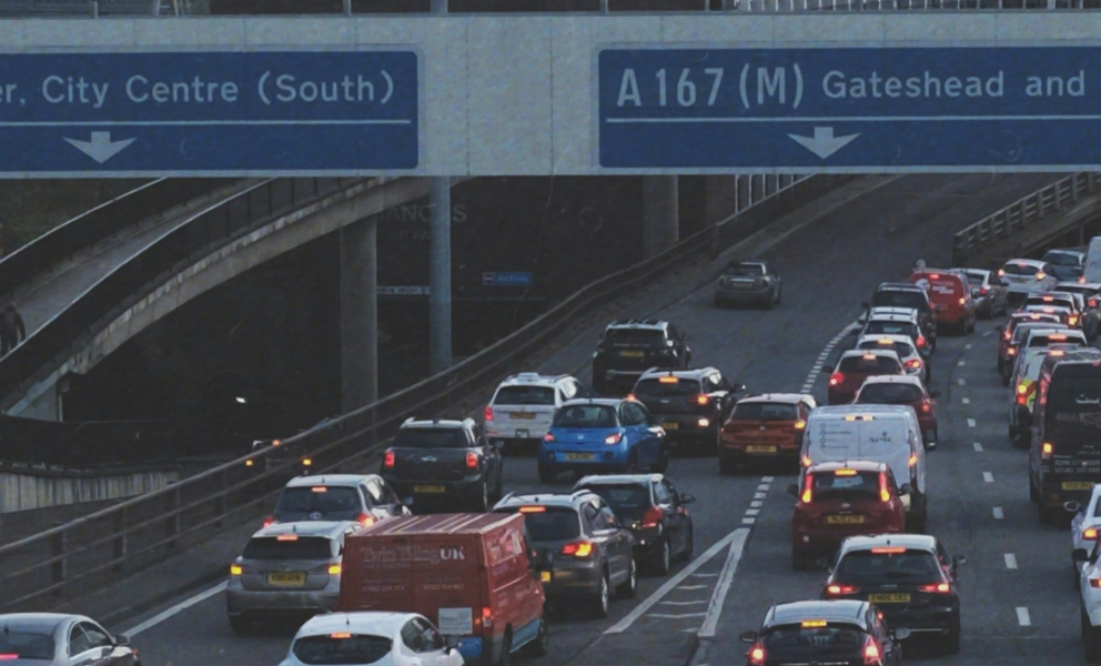 Photo of regional motorway traffic to illustrate consultation paper: Transport, Growth and Delivery