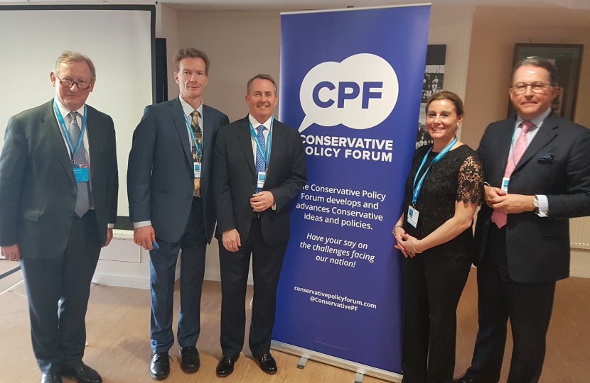 CPF team with Liam Fox