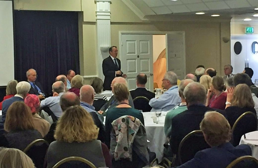 Dr Liam Fox speaking at SW CPF conference (c) Dr Fox