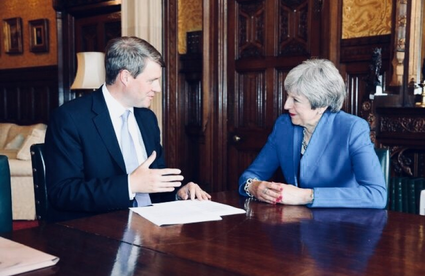 Chris Skidmore MP with Theresa May