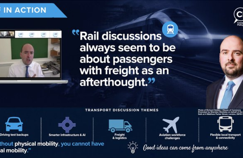 Recent online Transport discussion with Richard Holden MP - 18 May 2026