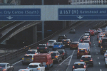 Photo of regional motorway traffic to illustrate consultation paper: Transport, Growth and Delivery
