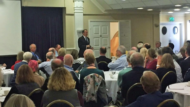 Dr Liam Fox speaking at SW CPF conference (c) Dr Fox