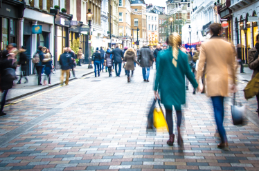 A busy high street